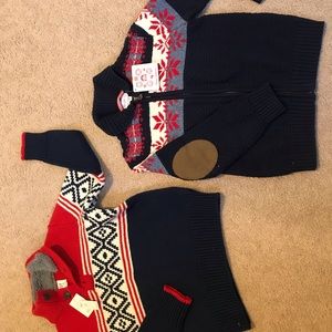 Boys sweaters size 6/7 and 110